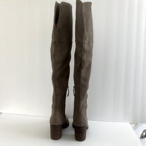 BP. Luke Taupe Microfiber Almond Toe Bohemian Over the Knee Boots Size 7M New - Picture 4 of 5
